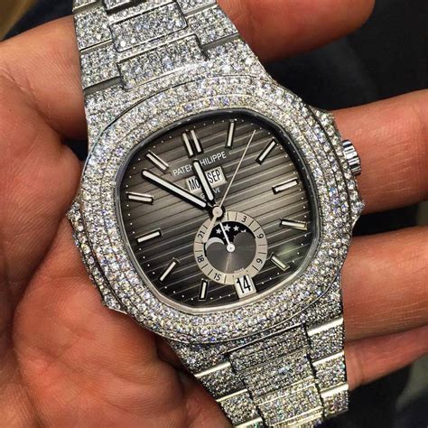 patek philippe iced out cheap|patek philippe diamond bezel.